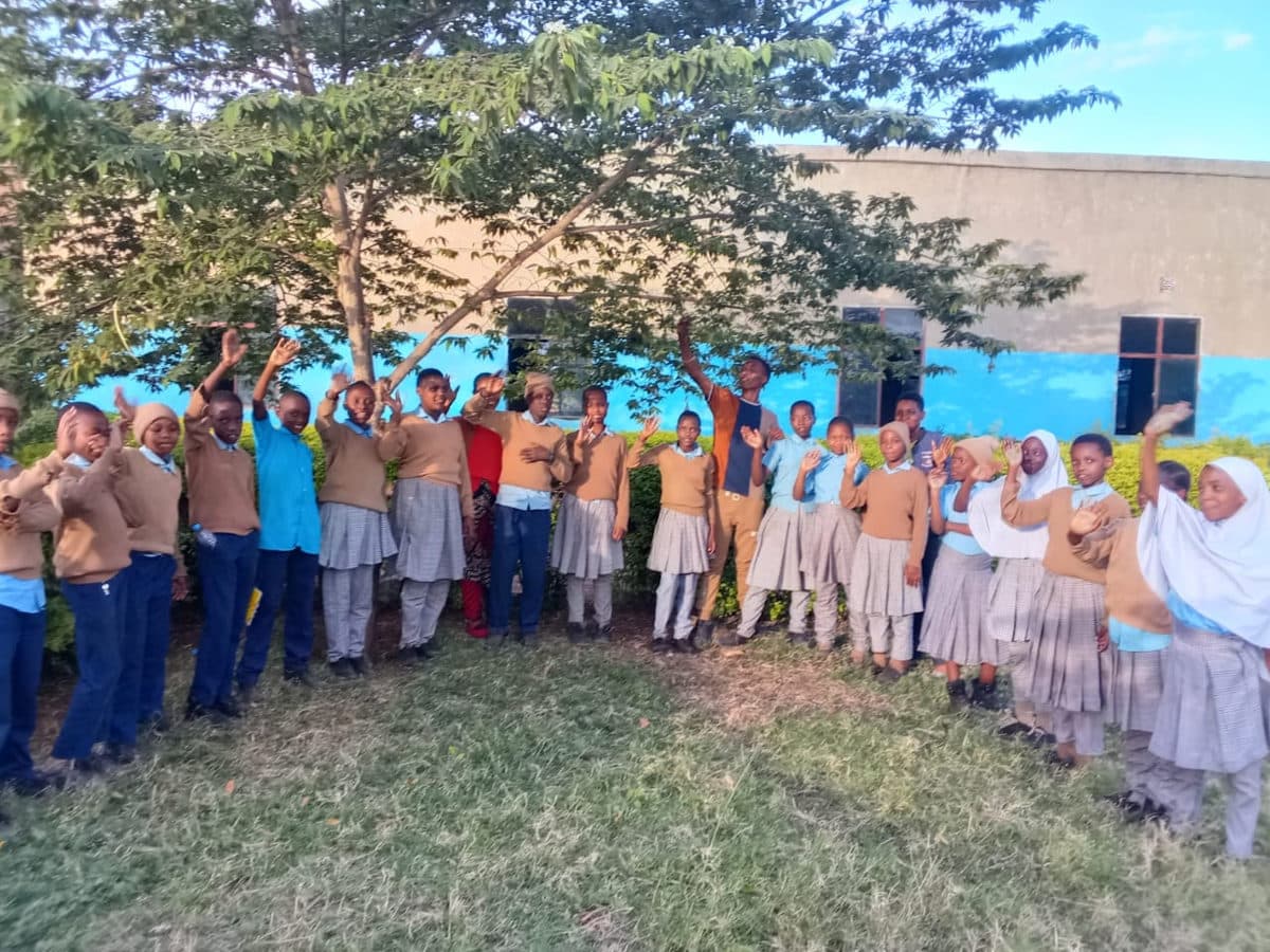 Students performing in cultural day event